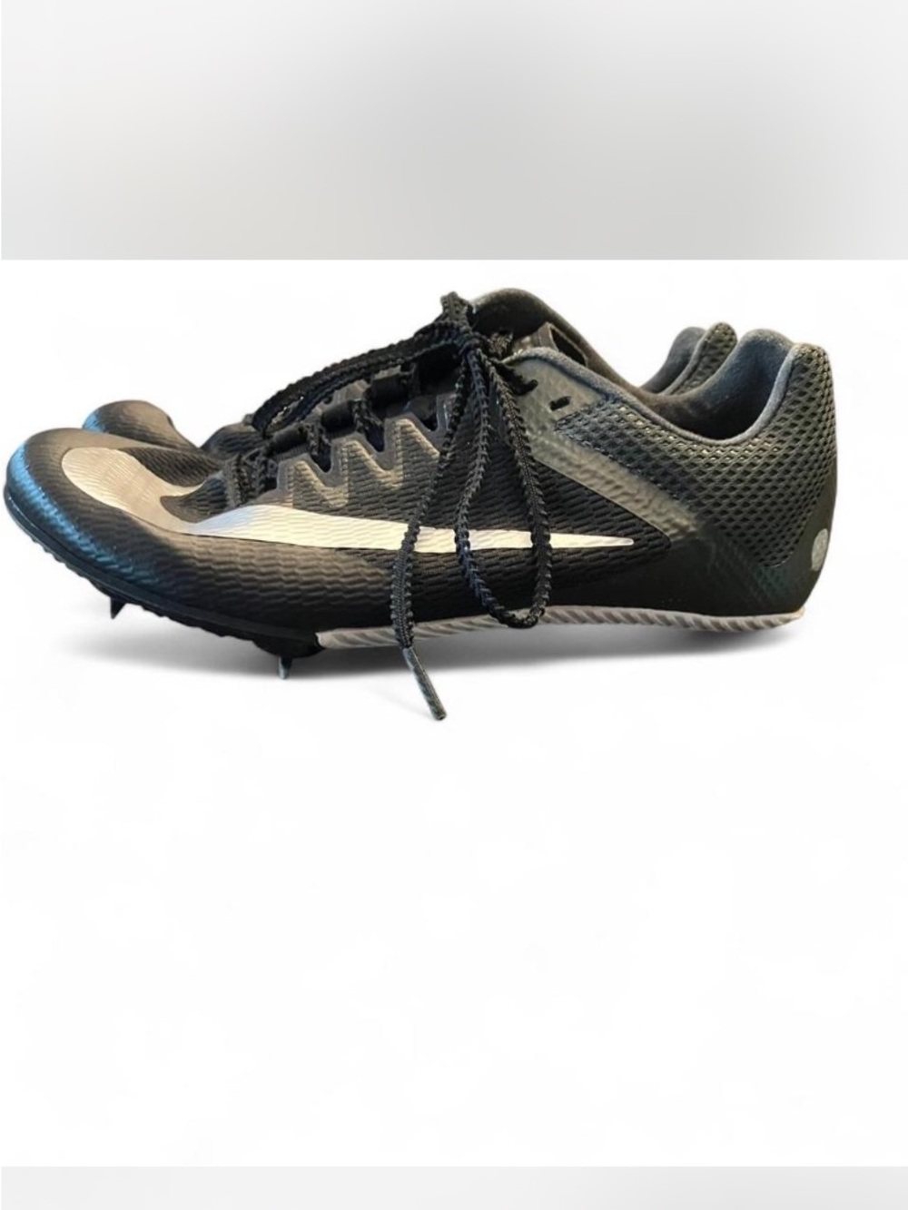 Nike Zoom Rival Sprint Black Track and Field Sprinting Spikes, men’s Size 6